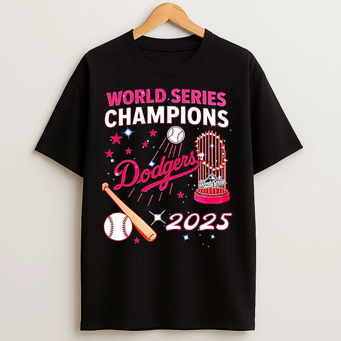 World Series Champions Dodgers 2025 Commemorative Graphic T Shirts