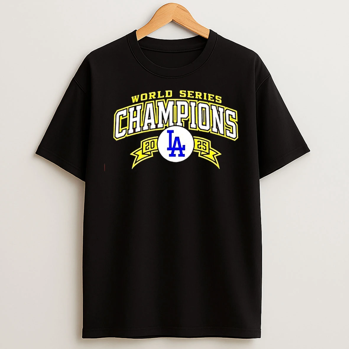 World Series Champions La Dodgers 2025 Central Logo T Shirts