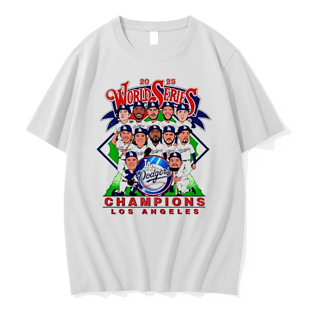 World Series Champs 20256 Los Angeles Dodgers Players Cartoon Caricatures Shirts