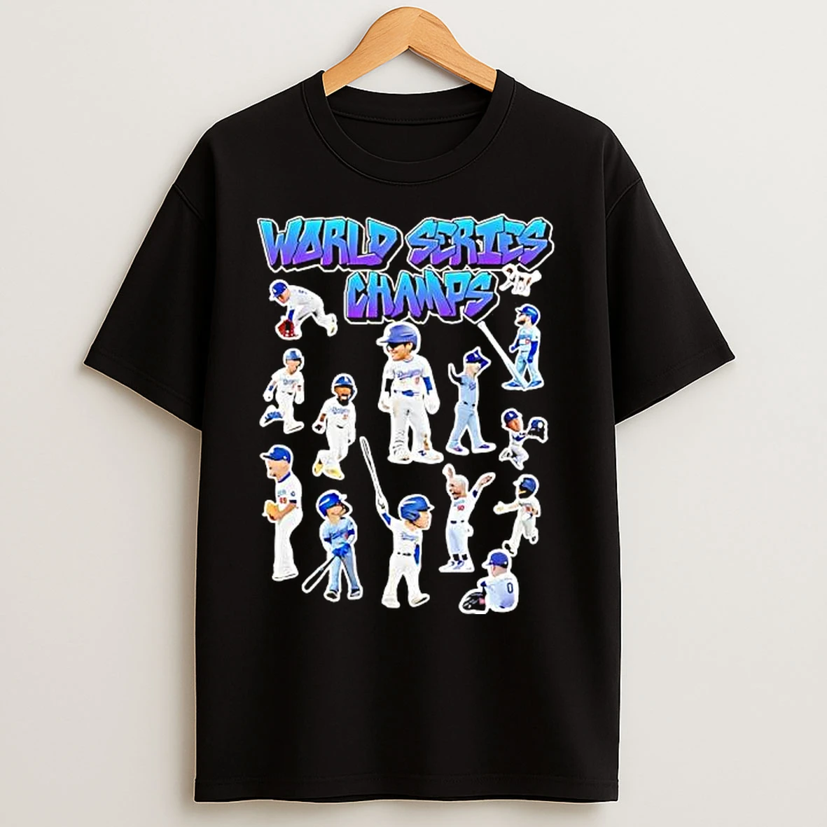 World Series Champs La Players Stickers Graphic T Shirts