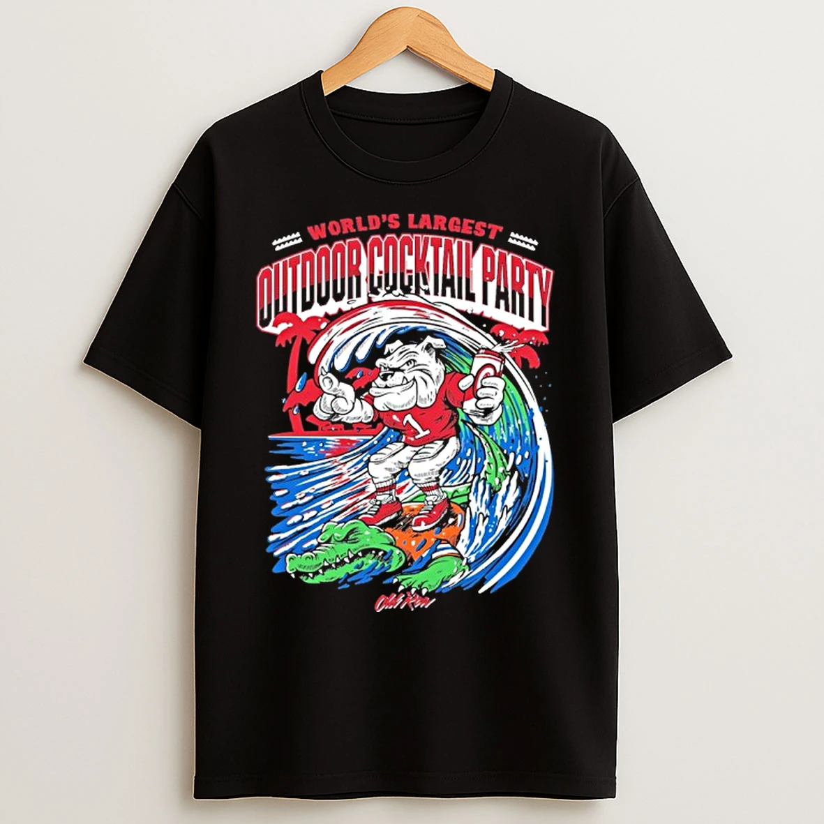Worlds Largest Outdoor Cocktail Party Ga Beat Florida T Shirts