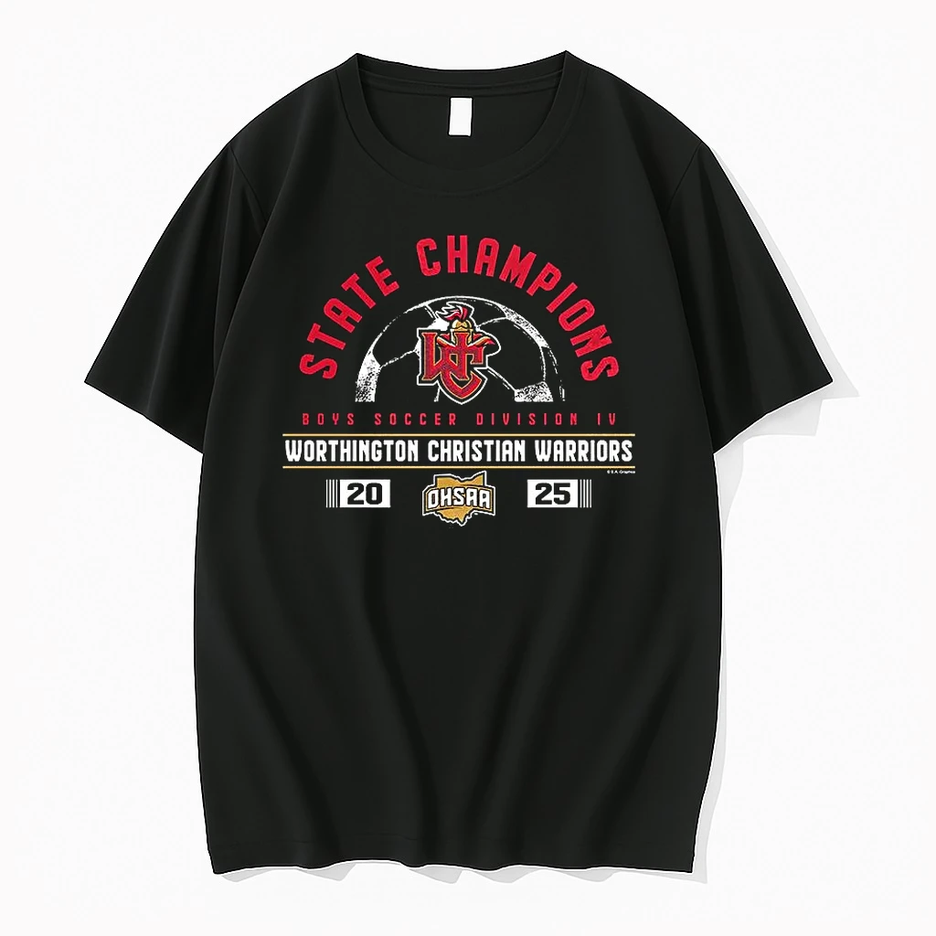 Worthington Christian Warriors 2025 Ohsaa Boys Soccer Division 4 State Champions Shirts