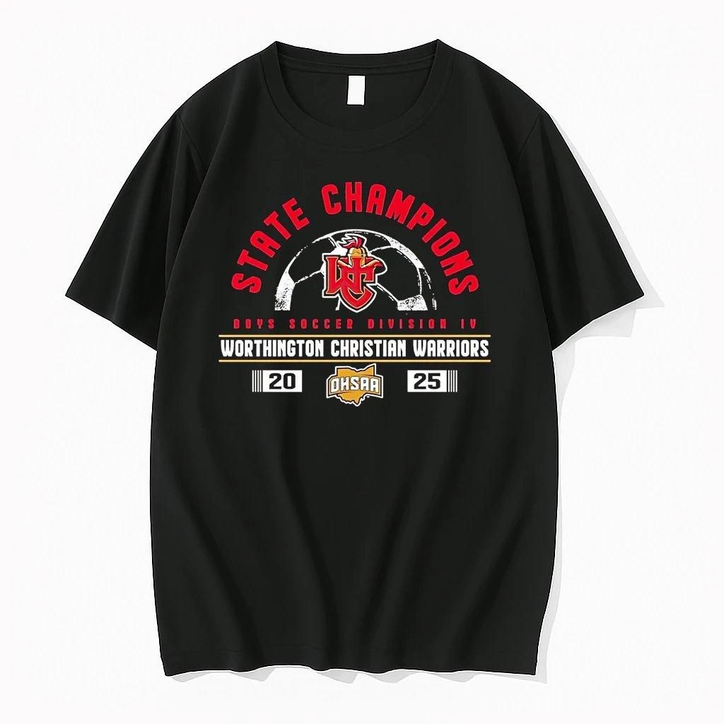 Worthington Christian Warriors Ohsaa Boy Soccer Division Iv State Champions 2025 Shirts