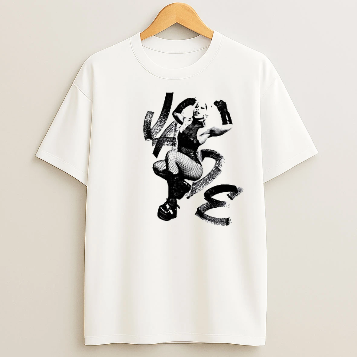 Wwe Jade Cargill Flex Circle White T Shirts