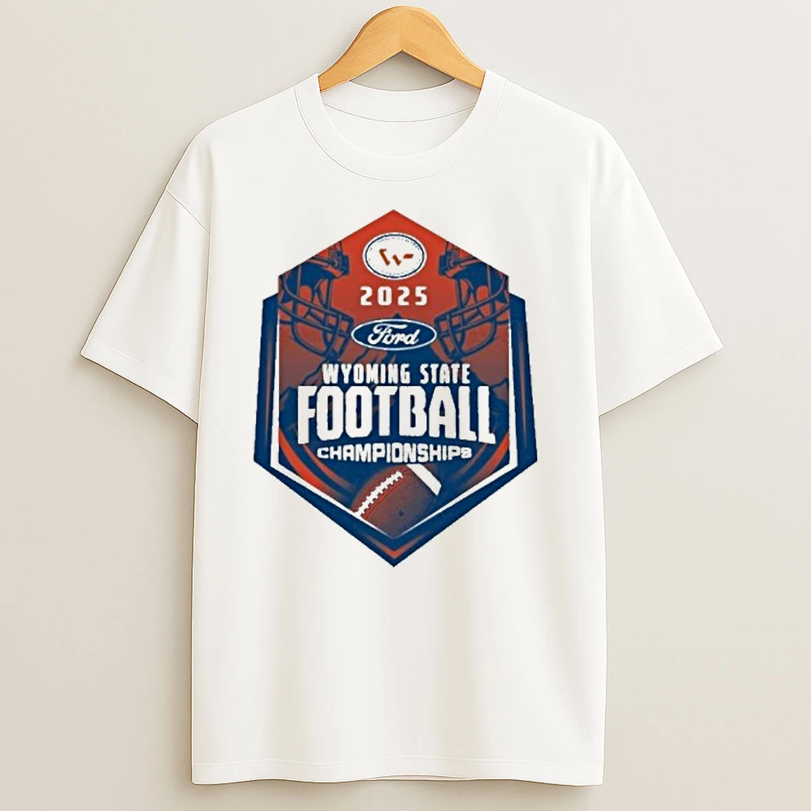 Wyoming High School Activities Association 2025 Wyoming State Football Championship Logo T Shirts