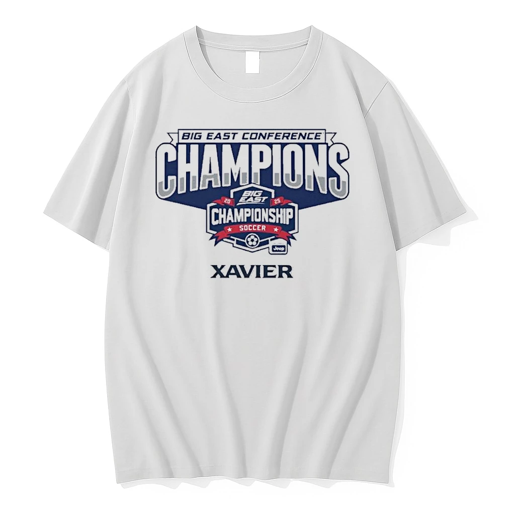 Xavier 2025 Big East Soccer Conference Tournament Champions Shirts
