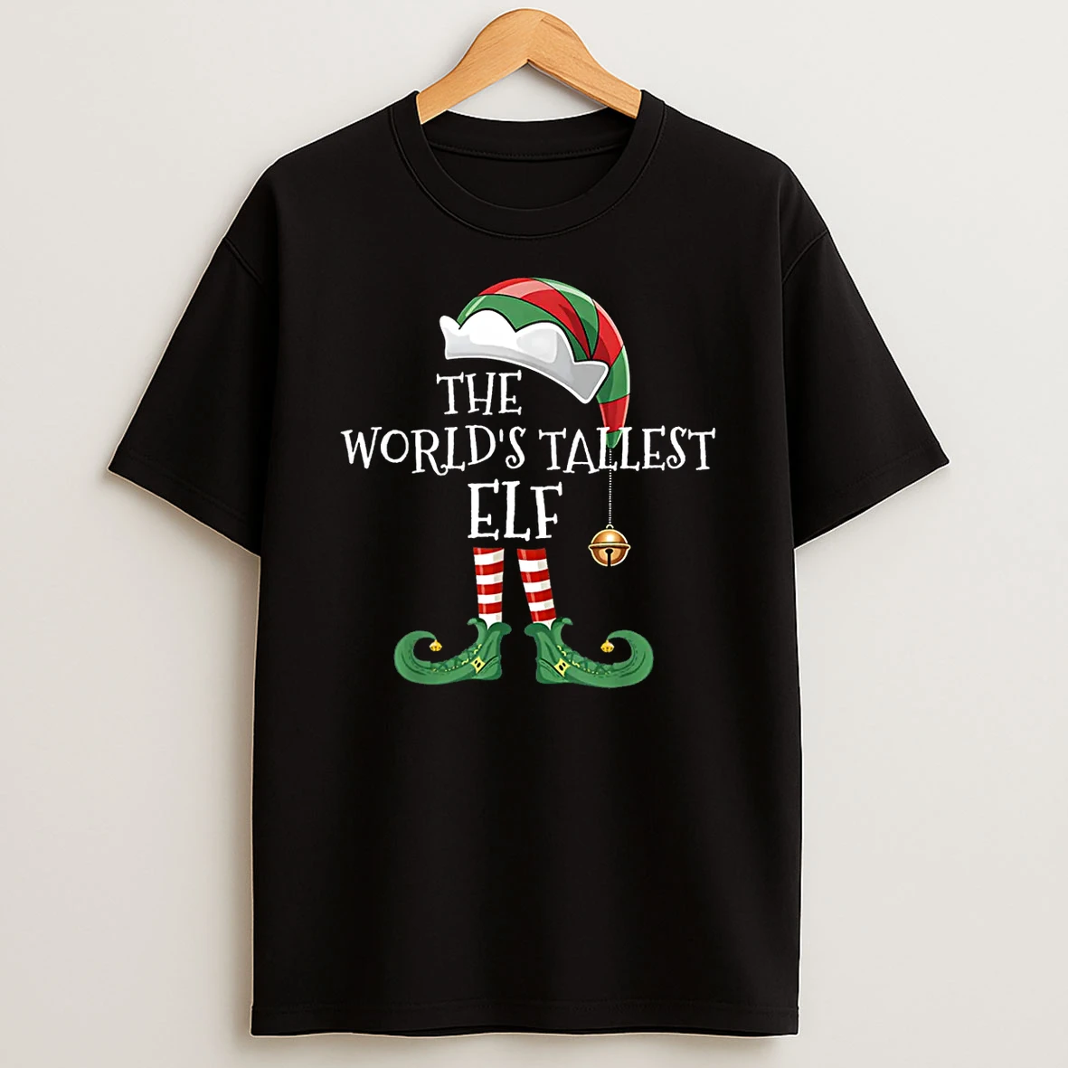 Xmas Worlds Tallest Elf Matching Family Group Christmas Elf Shirts