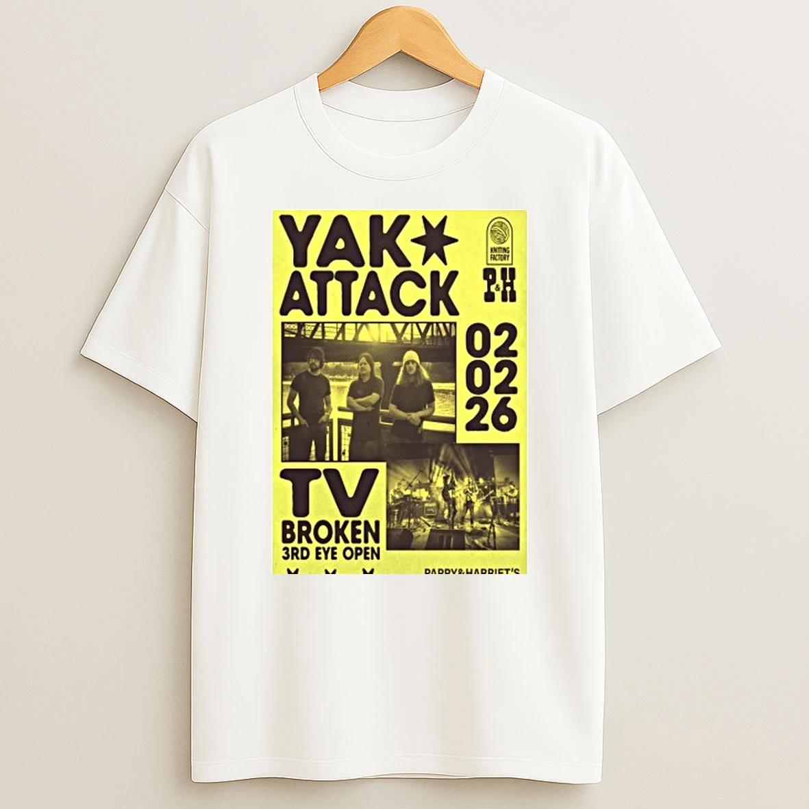 Yakattack Pappy And Harriets Indoor Stage Pioneertown Ca Feb 2 2026 Shirts