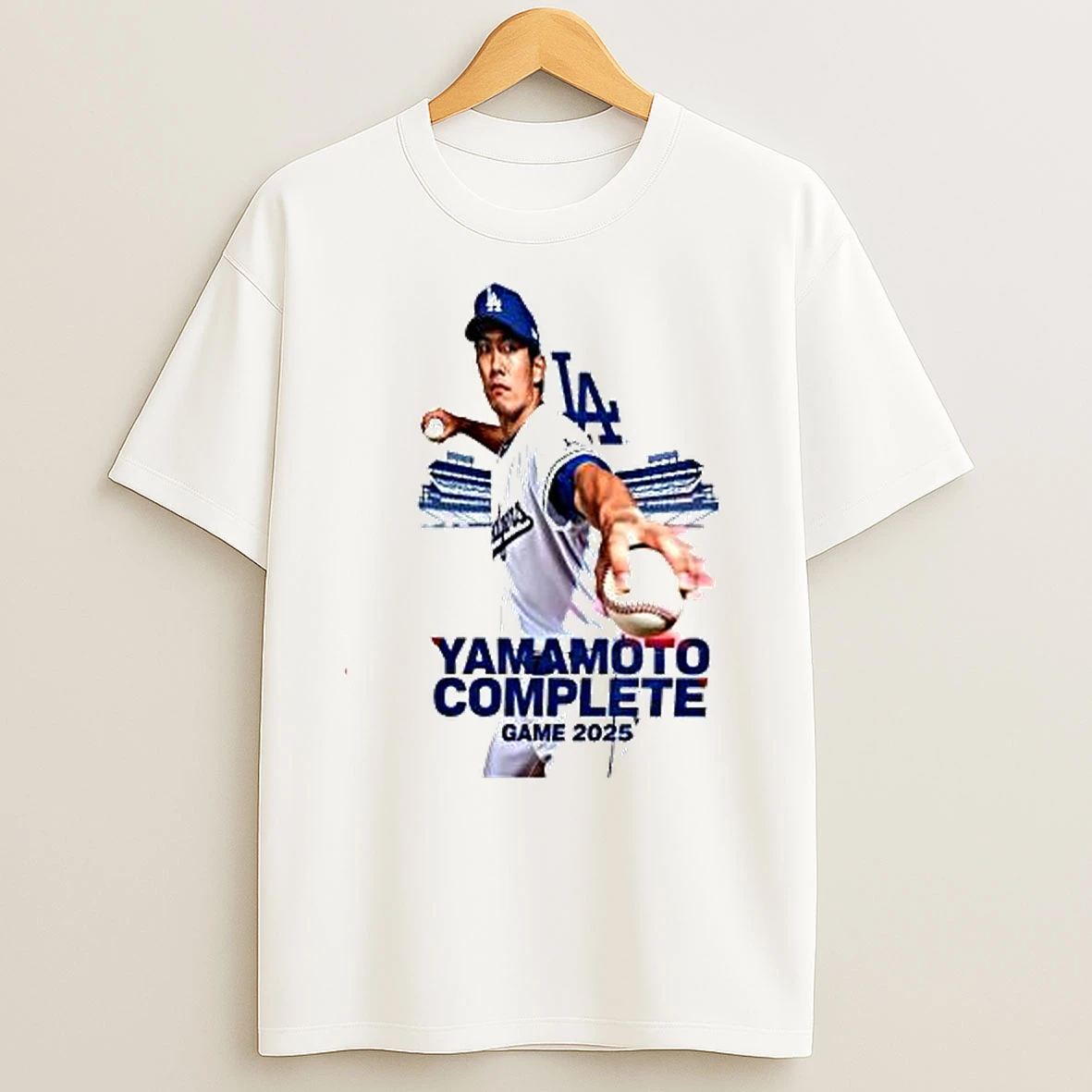 Yamamoto Complete Game 2025 Los Angeles Dodgers T Shirts