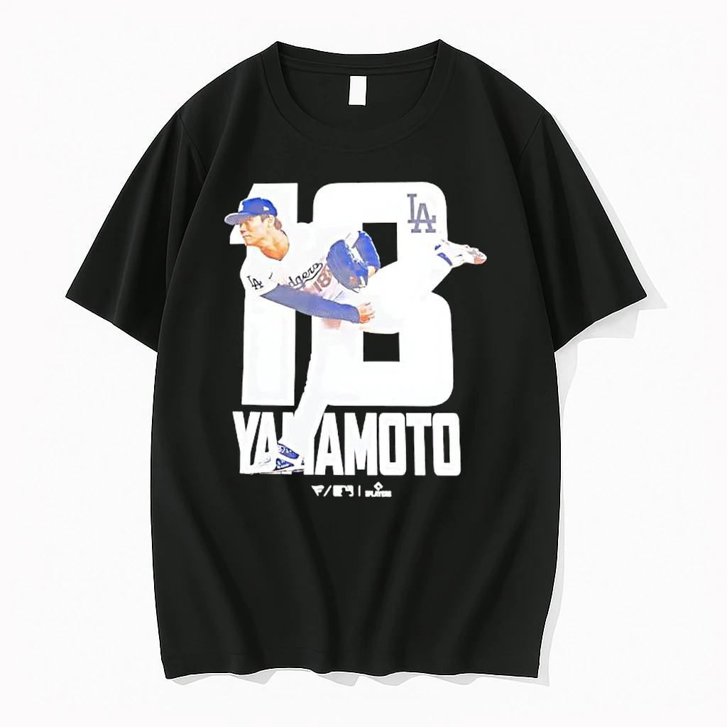 Yamamoto Number 18 Pitcher For The Los Angeles Dodgers Shirts
