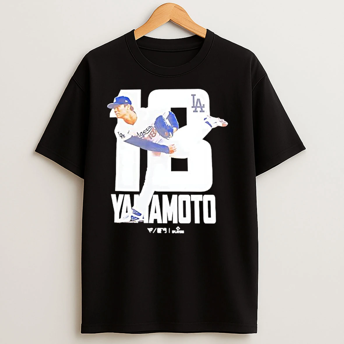 Yamamoto Number 18 Pitcher For The Los Angeles Dodgers T Shirts