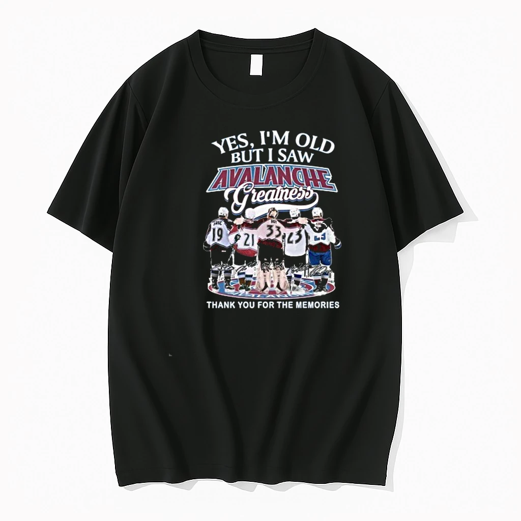 Yes Im Old But I Saw Colorado Avalanche Greatness 2025 Signatures Thank You For The Memories Vintage Shirts