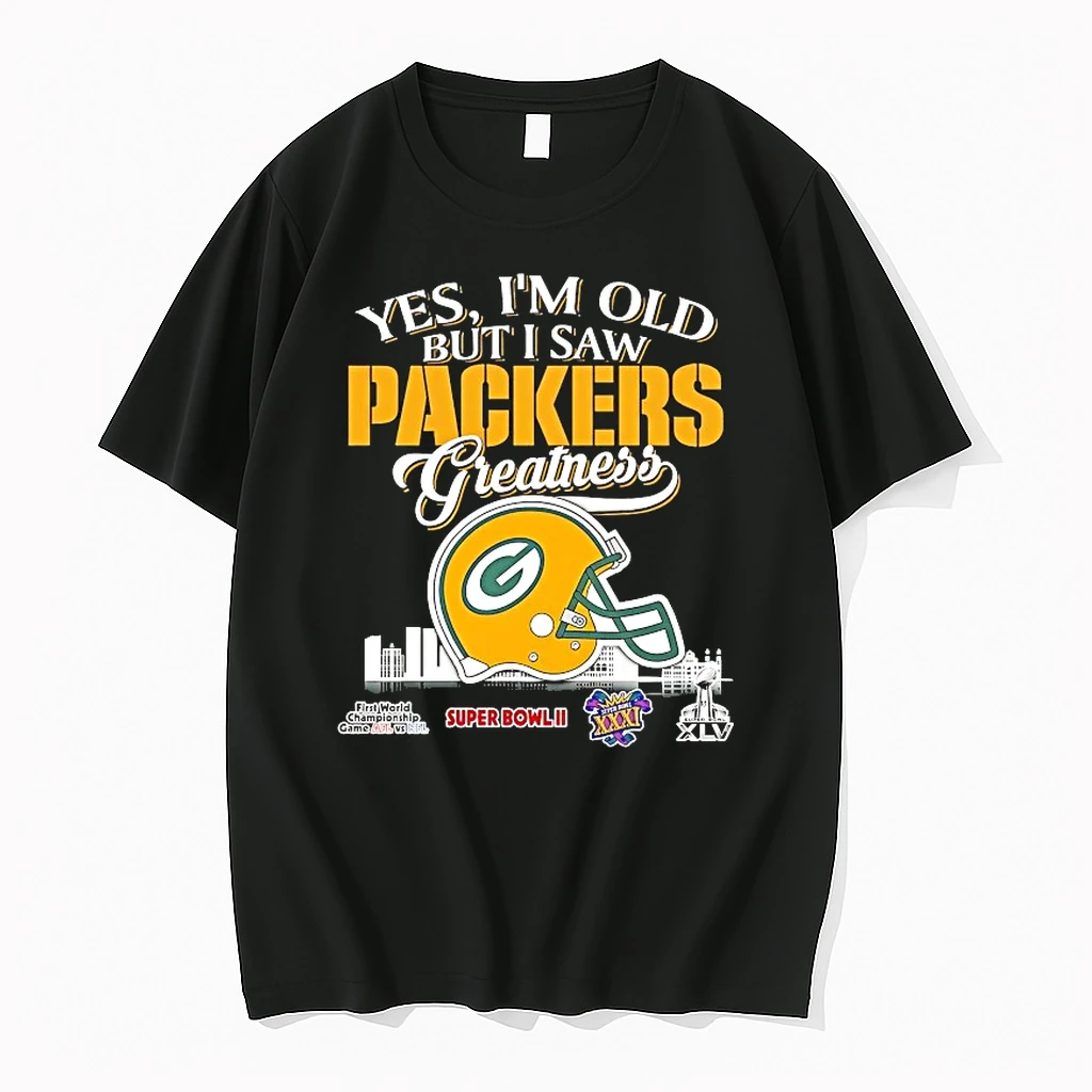Yes Im Old But I Saw Green Bay Packers Helmet Greatness Shirts