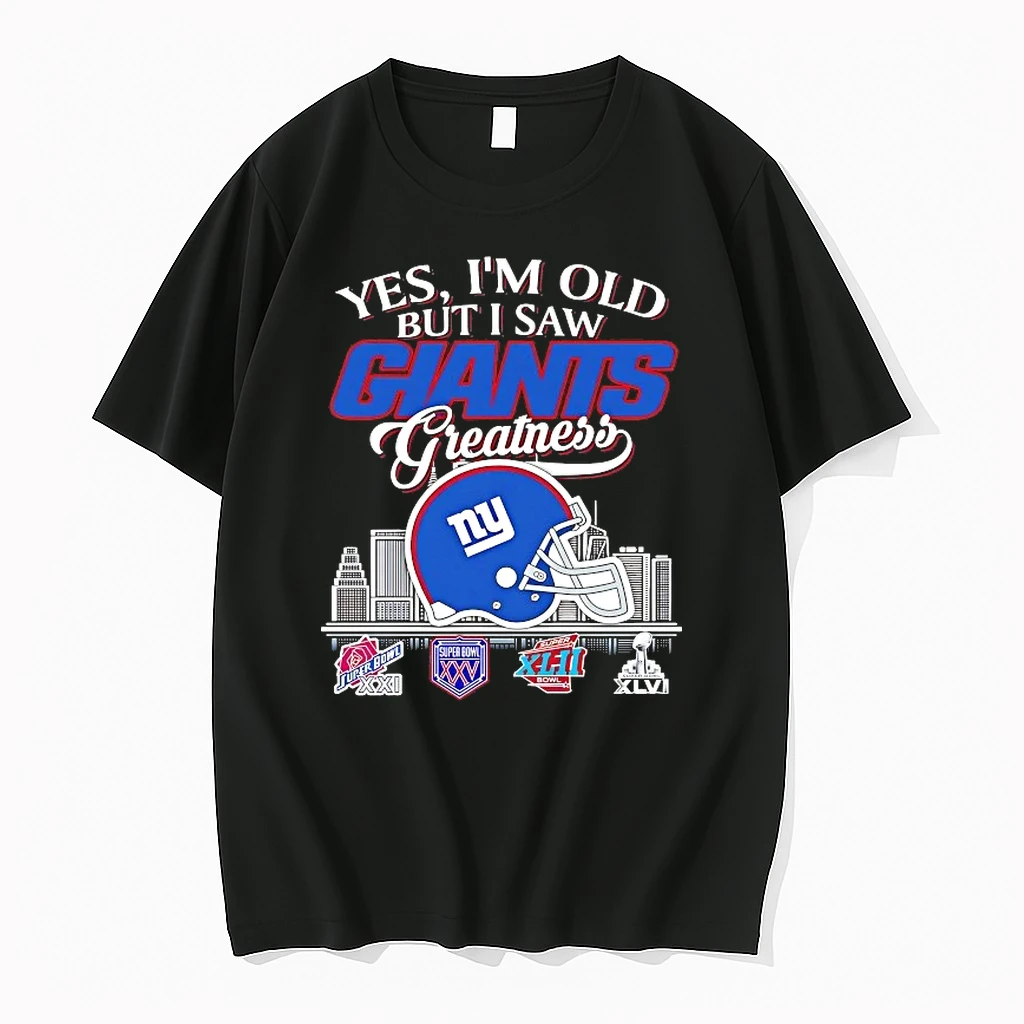 Yes Im Old But I Saw New York Giants Helmet Greatness Shirts