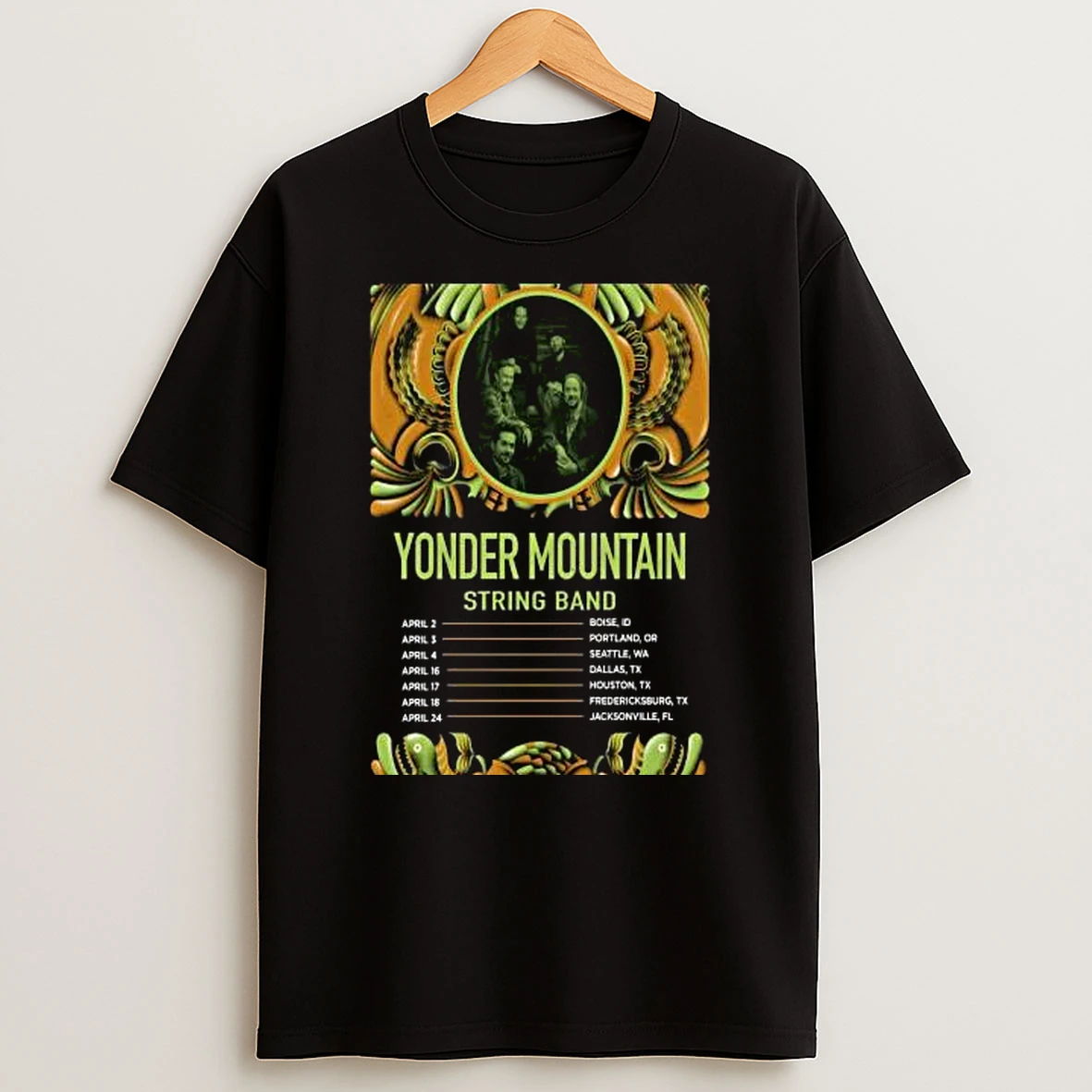Yonder Mountain String Band April 2026 Tour Shirts