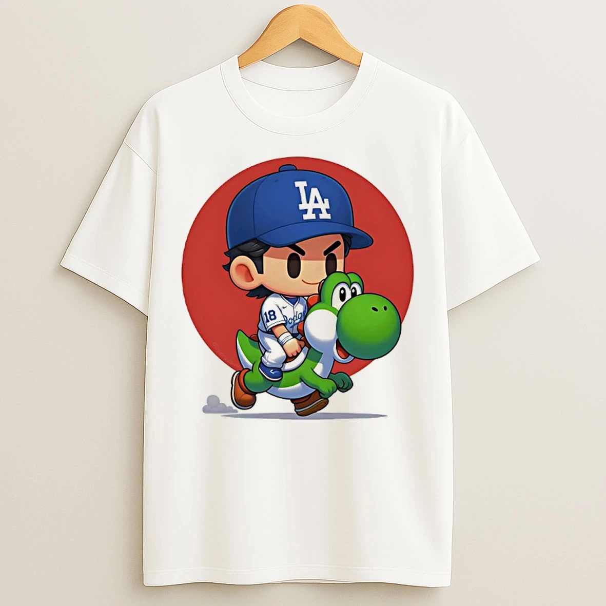 Yoshi Yoshinobu Yamamoto Dinosaurs Los Angeles Dodgers Cartoon T Shirts