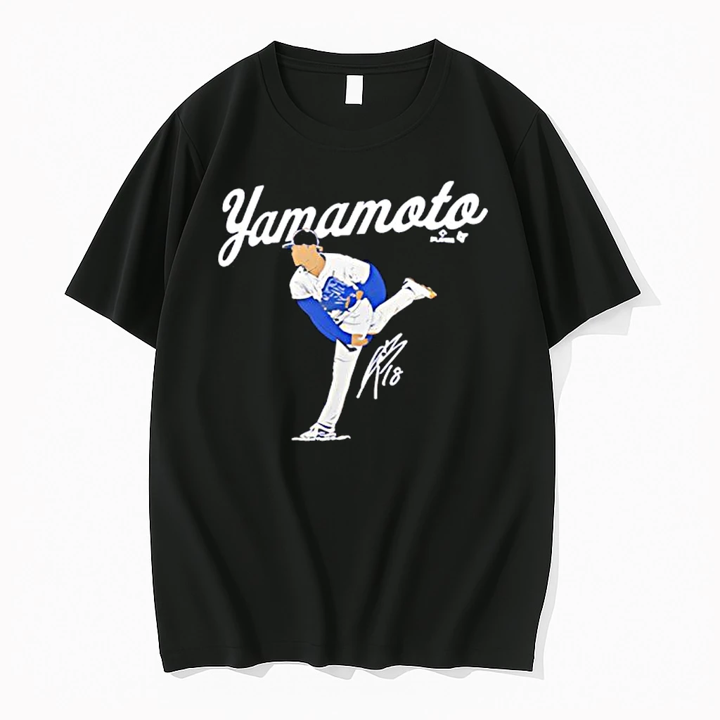 Yoshinobu Los Angeles Dodgers Defending Pitching Signature Shirts