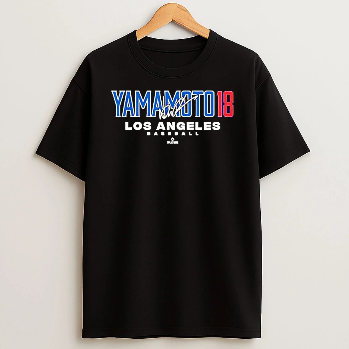 Yoshinobu Yamamoto 18 Los Angeles Baseball Signature Shirts