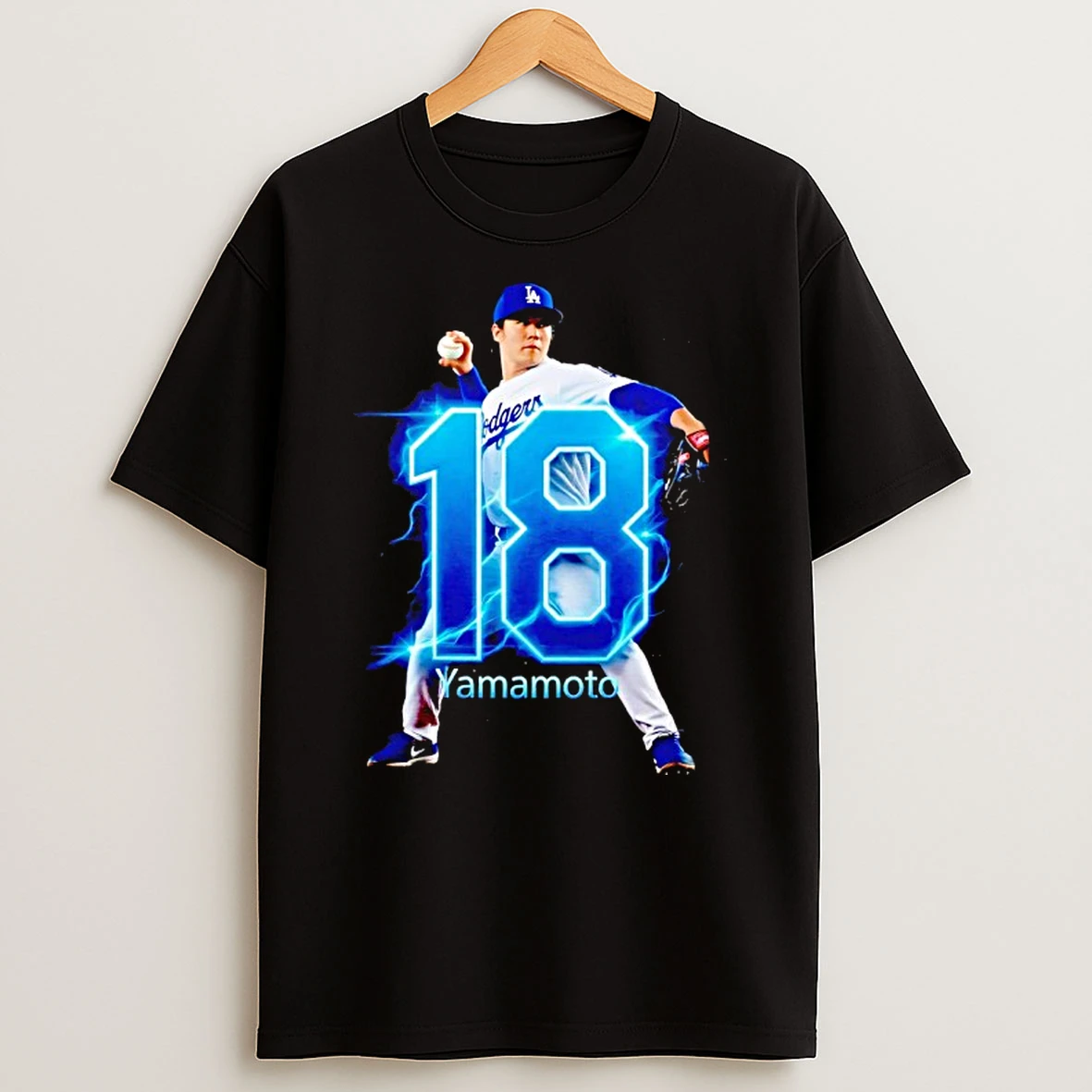 Yoshinobu Yamamoto La Dodger 18 Shirts
