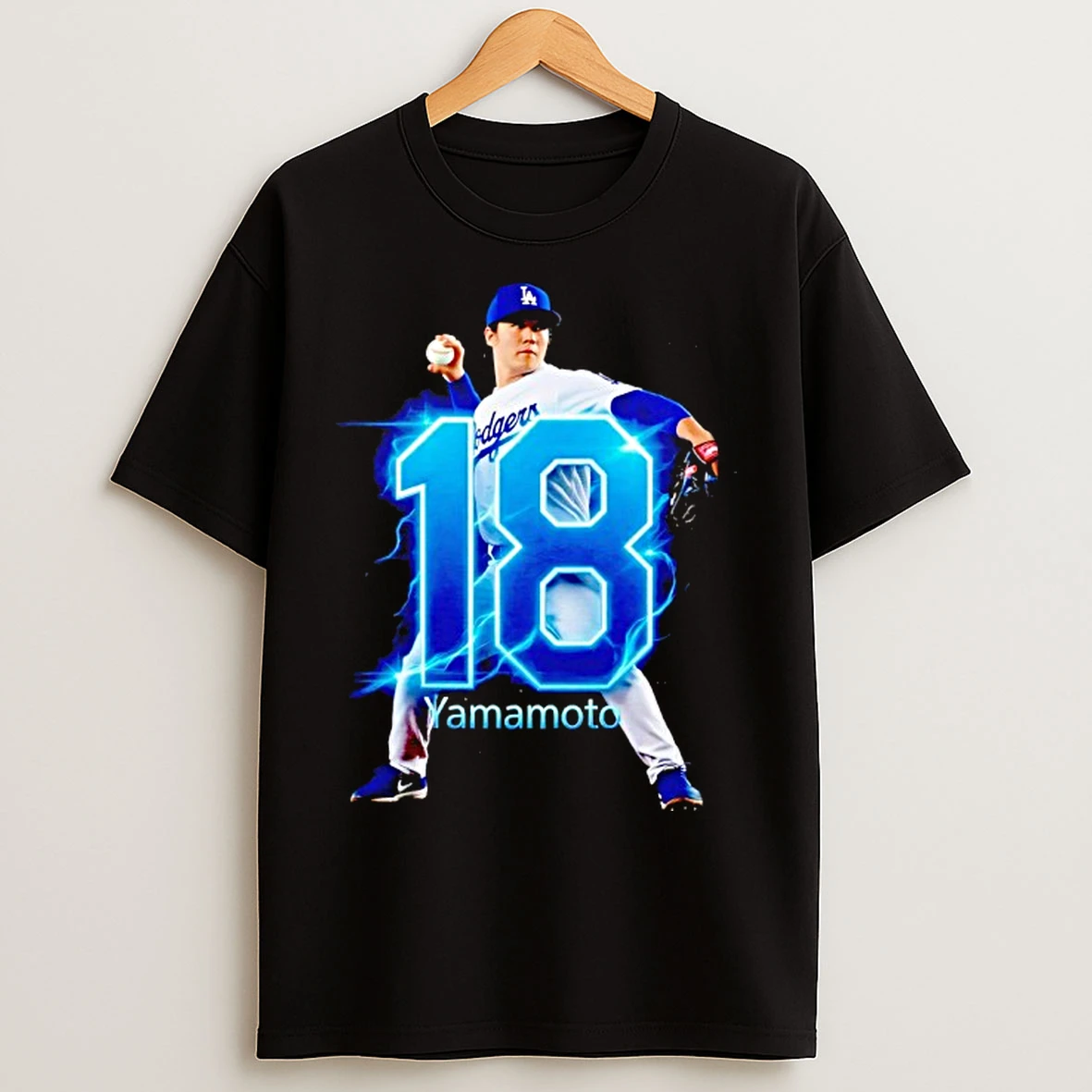 Yoshinobu Yamamoto La Dodger 18 T Shirts
