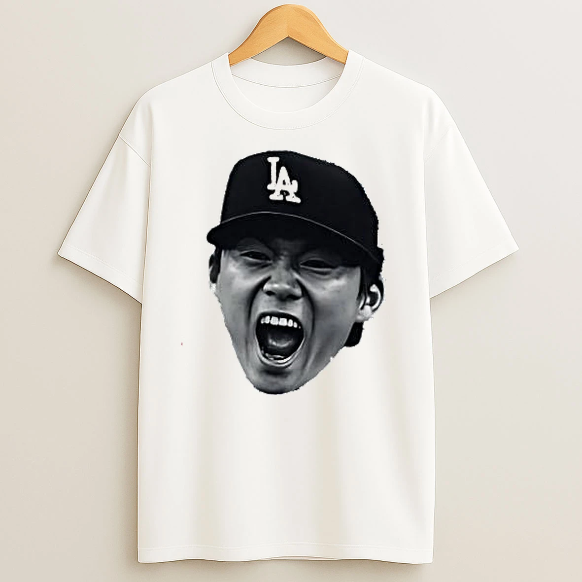 Yoshinobu Yamamoto La Dodgers Big Face T Shirts