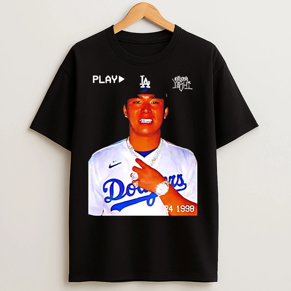 Yoshinobu Yamamoto La Dodgers World Series 2025 Street Style T Shirts