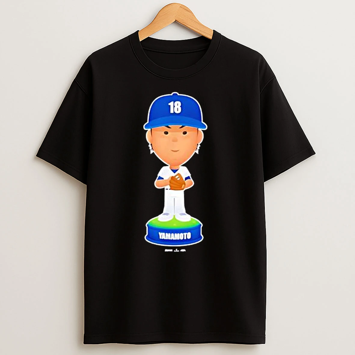 Yoshinobu Yamamoto Los Angeles Baseball Bobblehead Shirts