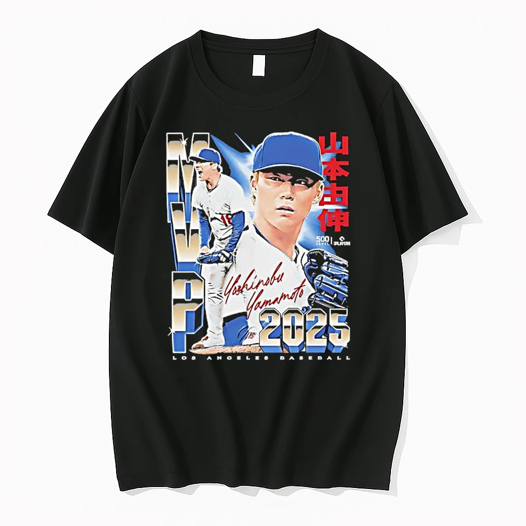 Yoshinobu Yamamoto Los Angeles D 2025 Champs Mvp Shirts