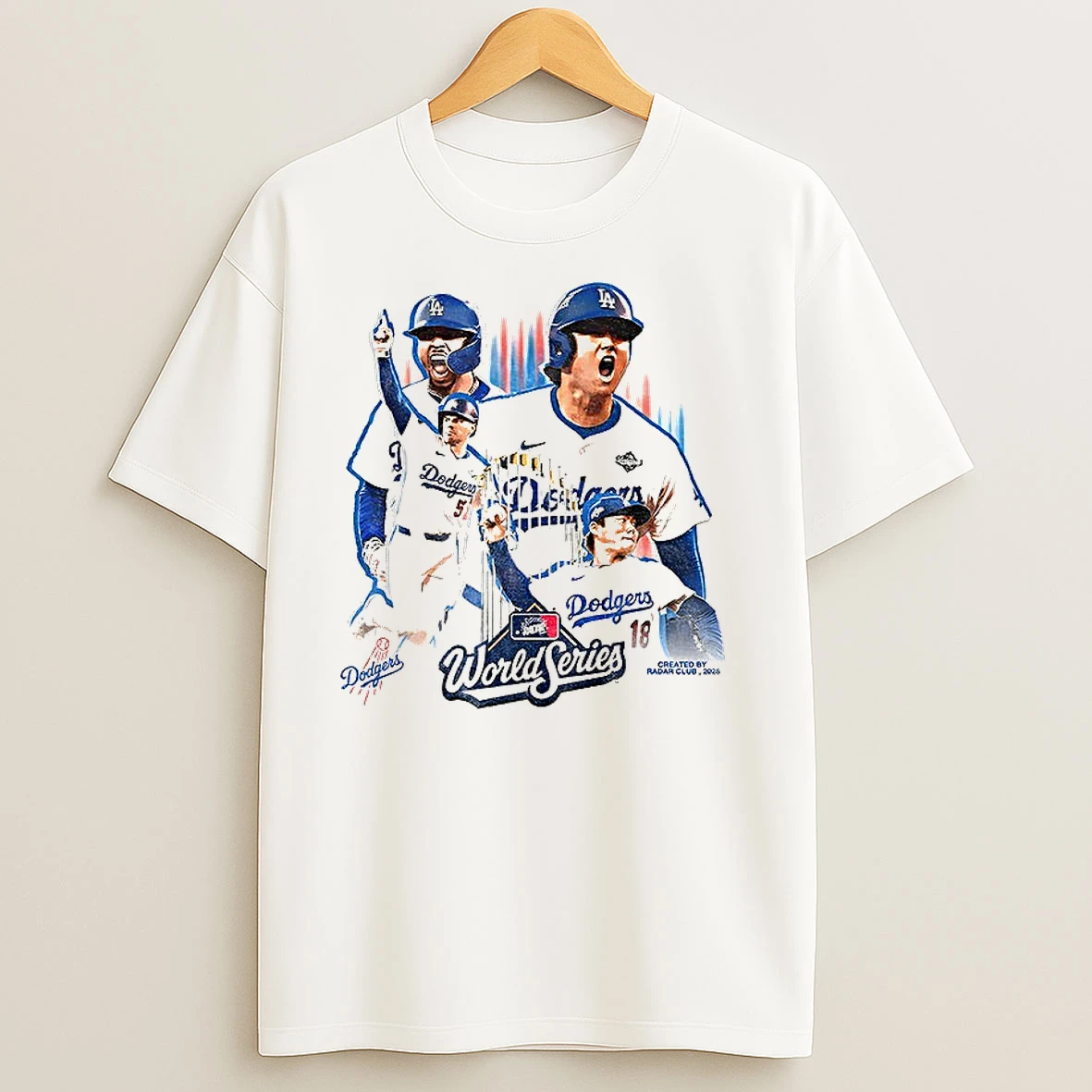 Yoshinobu Yamamoto Los Angeles Dodgers Trophy World Series Champions Graphic Vintage T Shirts