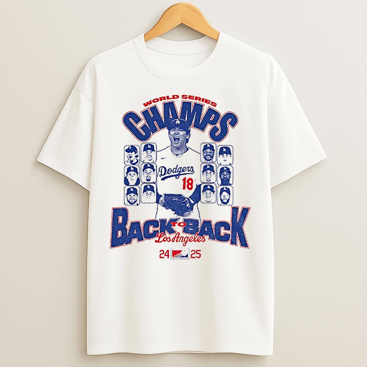 Yoshinobu Yamamoto Mvp Back To Back World Champs Los Angeles Dodgers Mlb 24 25 T Shirts