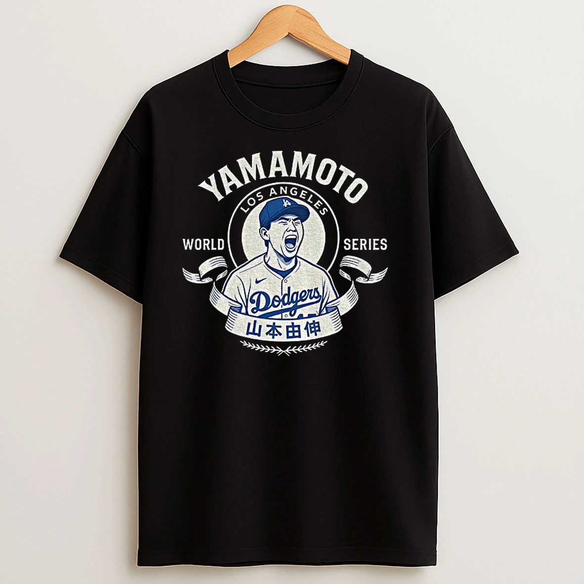 Yoshinobu Yamamoto Screaming Goat Los Angeles Dodgers Mvp World Series T Shirts