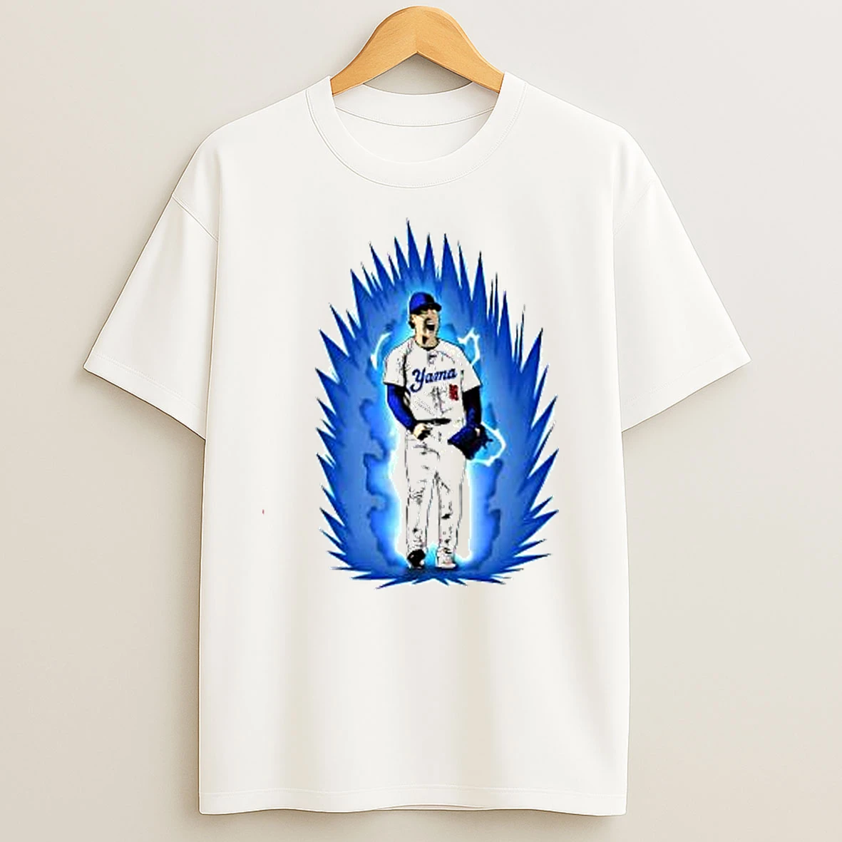 Yoshinobu Yamamoto Super Saiyan Los Angeles Dodgers T Shirts