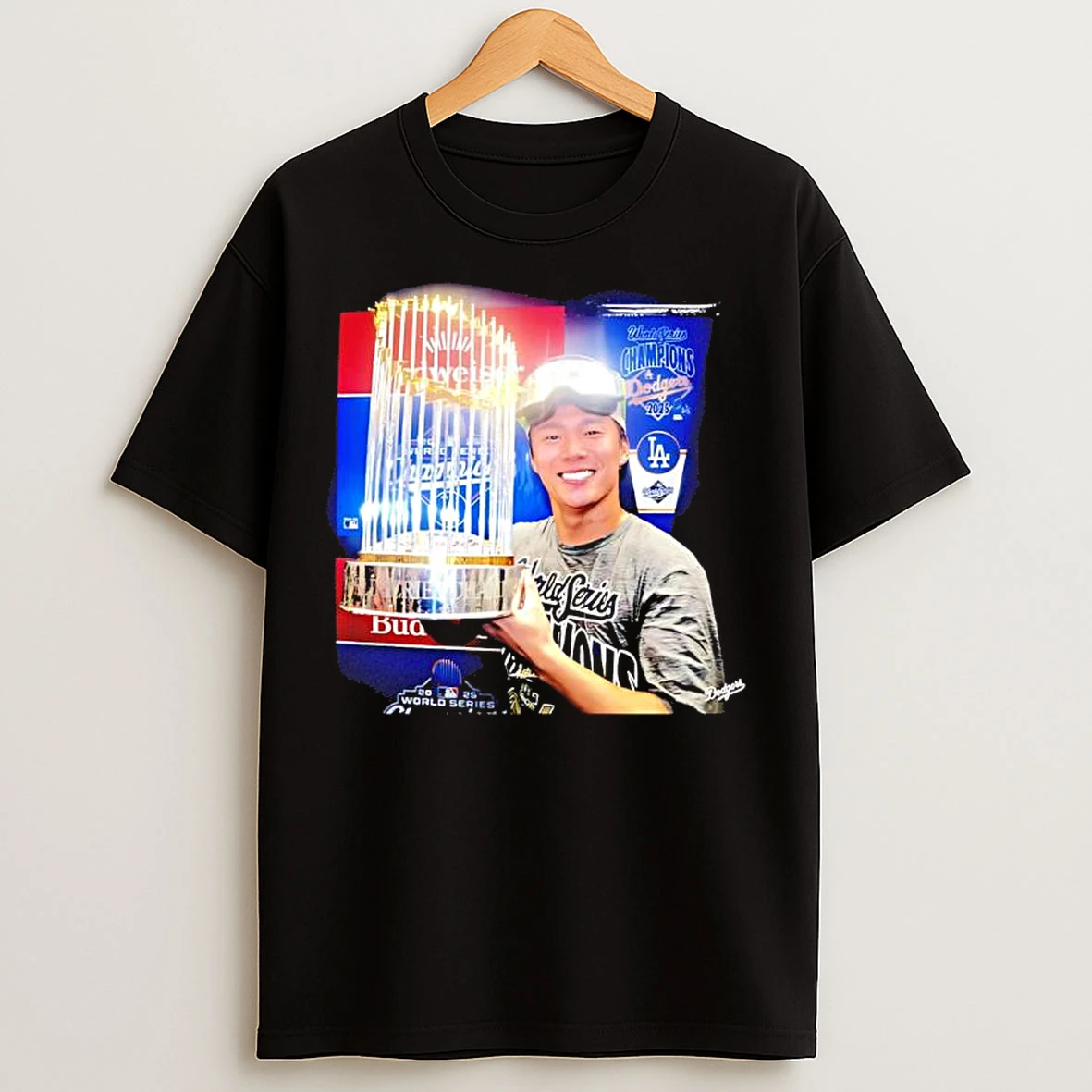 Yoshinobu Yamamoto With Trophy World Series Win 2025 T Shirts