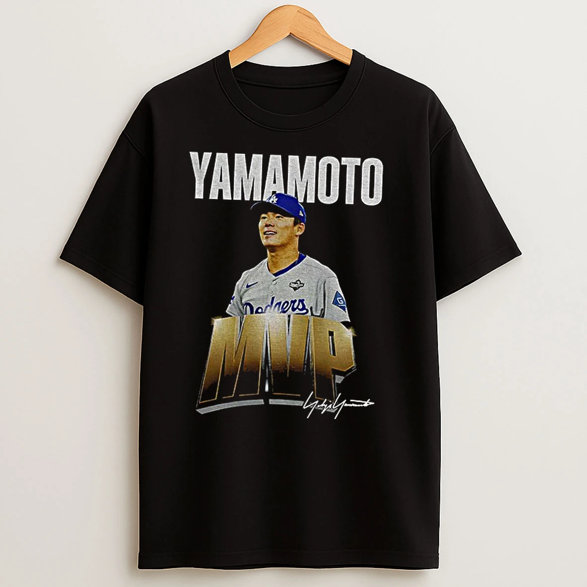 Yoshinobu Yamamoto World Series 2025 Mvp Signed T Shirts