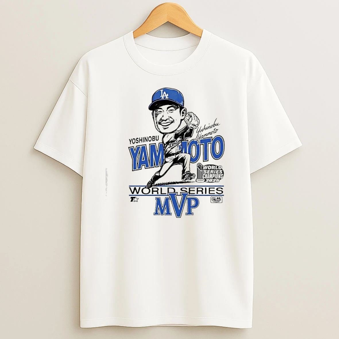 Yoshinobu Yamamoto World Series Mvp Surface Graphic T Shirts