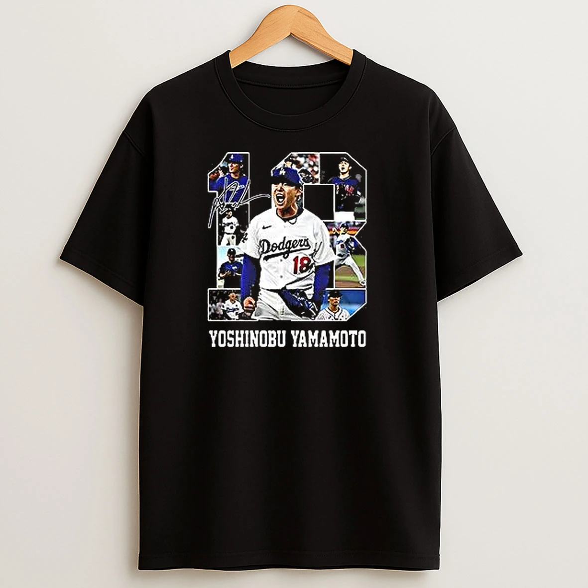 Yoshinobu Yamamoto Number 18 Los Angeles Dodgers Scream T Shirts