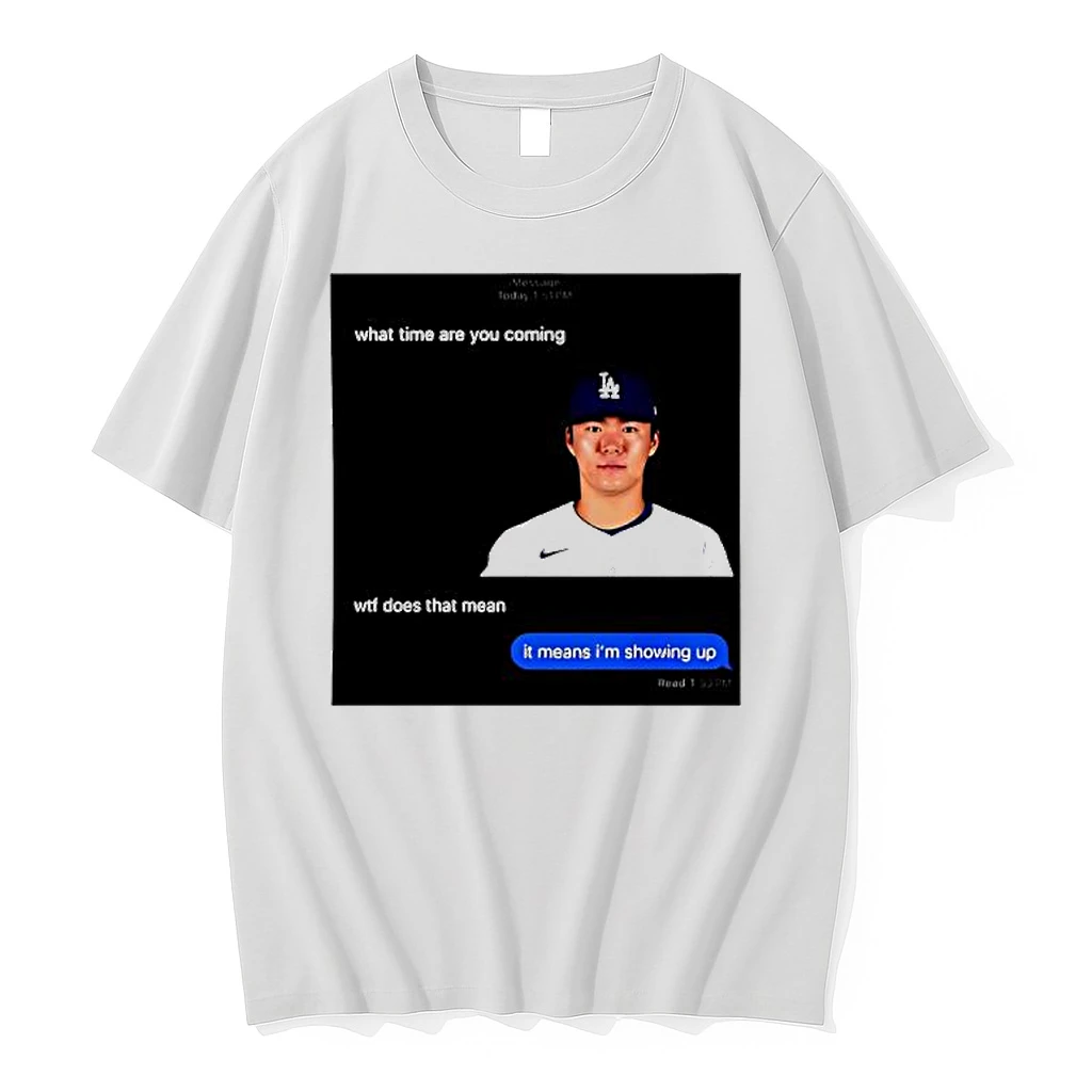 Yoshinobu Yamamoto What Time Are You Coming Graphic Shirts