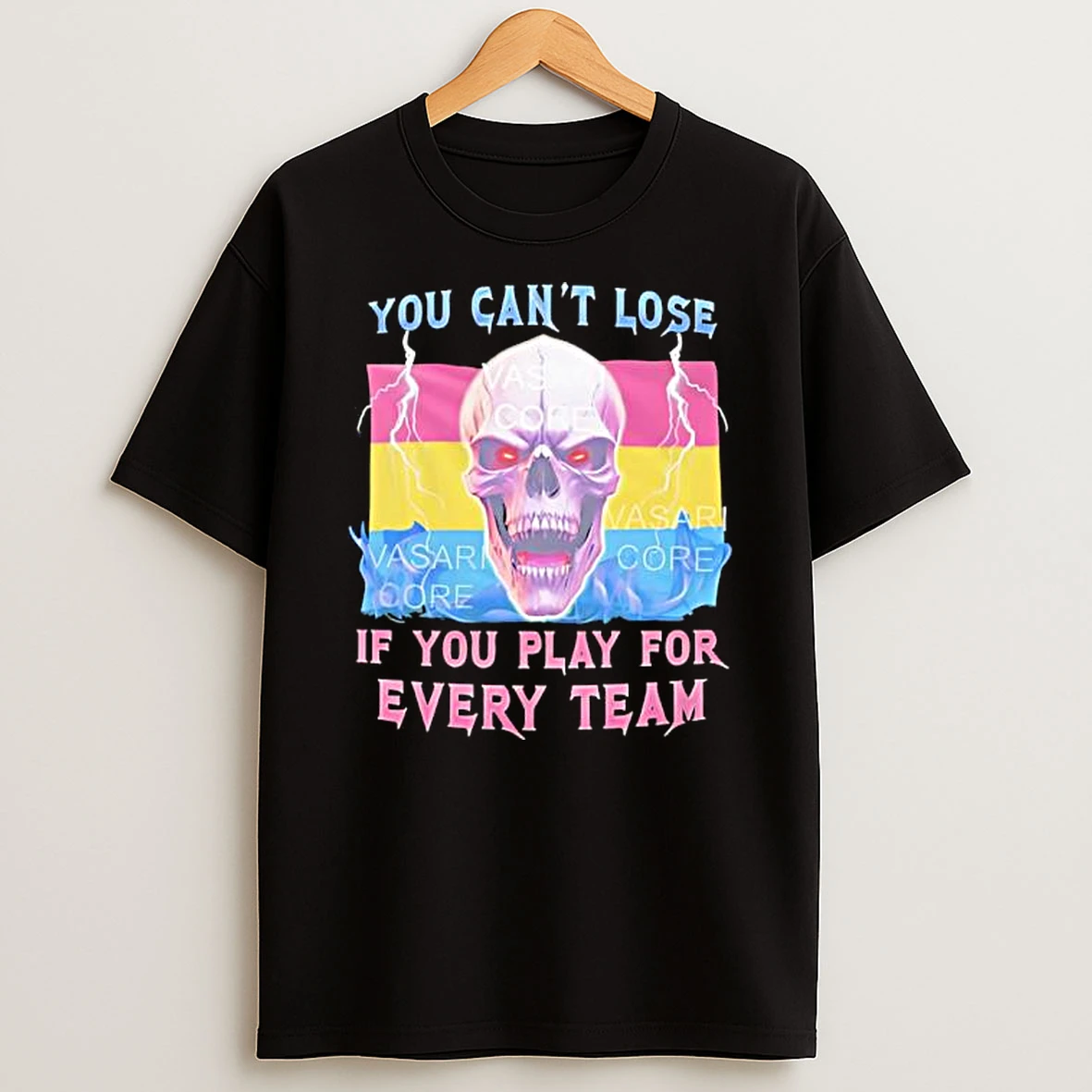 You Cant Lose If You Play For Every Team Pansexual Skull Of Flag Shirts