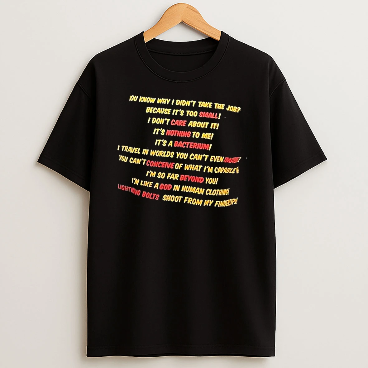 You Know Why I Didnt Take The Job Because Its Too Small Shirts