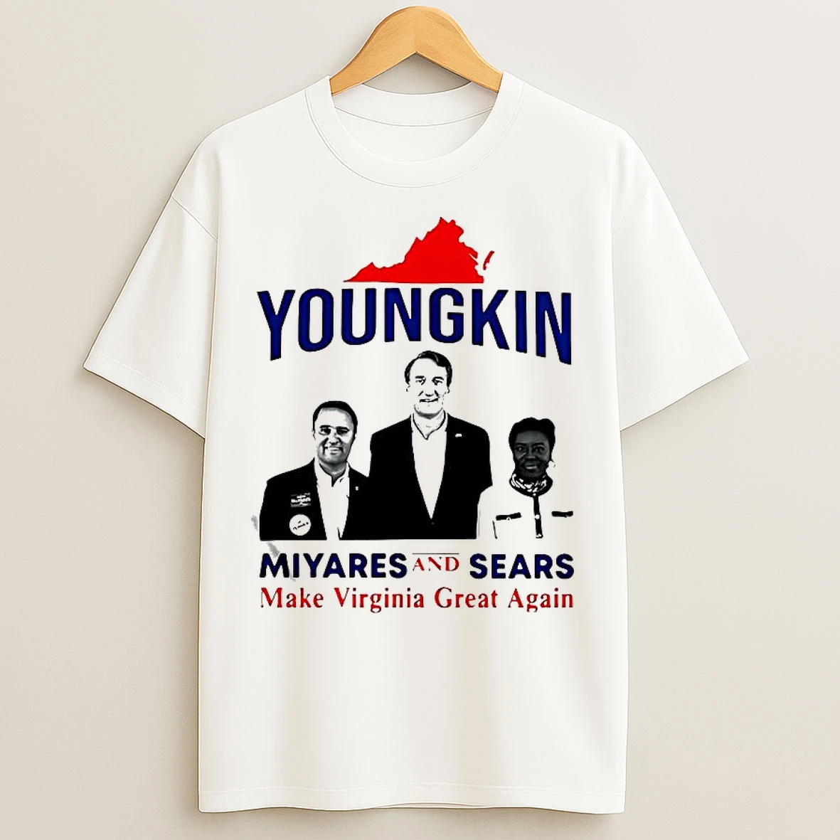 Youngkin Miyares And Sears Make Virginia Great Again Politics T Shirts