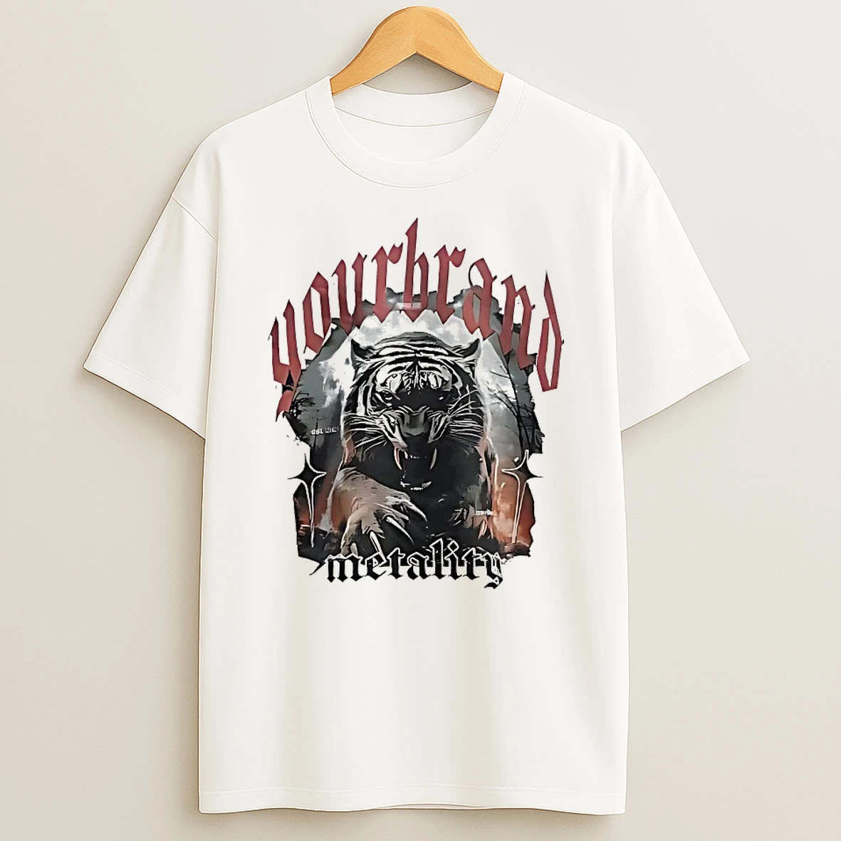 Your Brand Metality Tiger Shirts