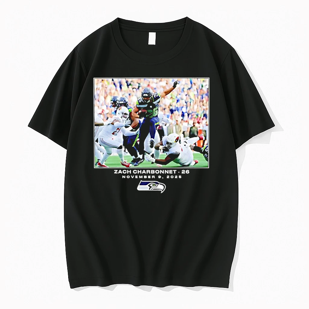 Zach Charbonnet Seattle Seahawks Nfl Flash Features Week 10 2025 Shirts