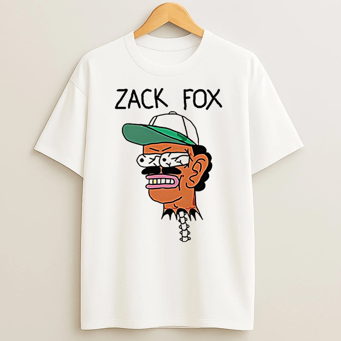 Zack Fox Head Bug Eyed Logo Shirts