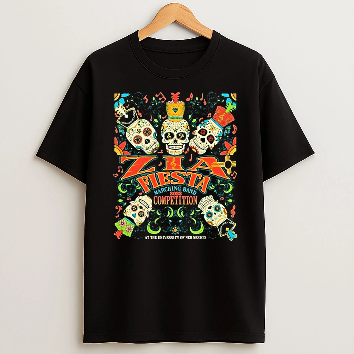 Zia Marching Fiesta Event Competition 2025 Skulls Shirts