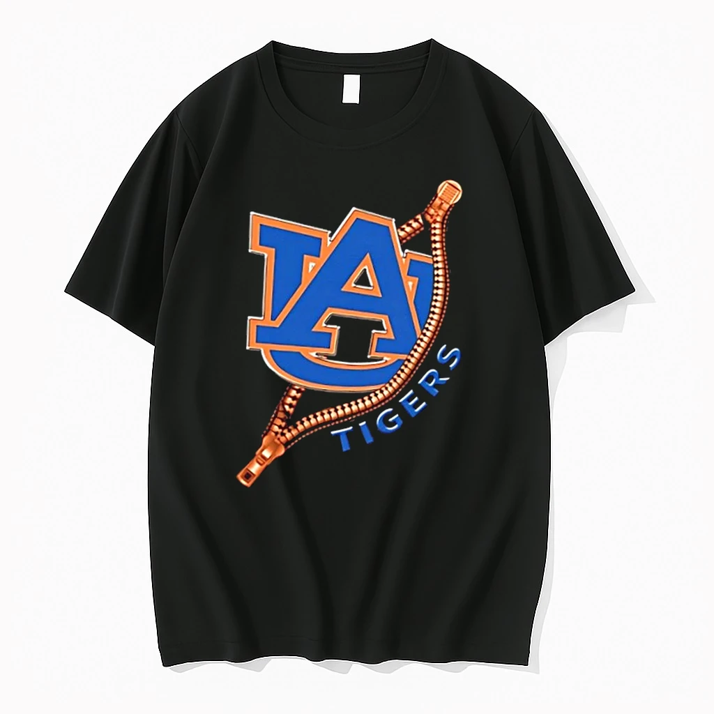 Zipper X Auburn Tigers Football Logo Shirts