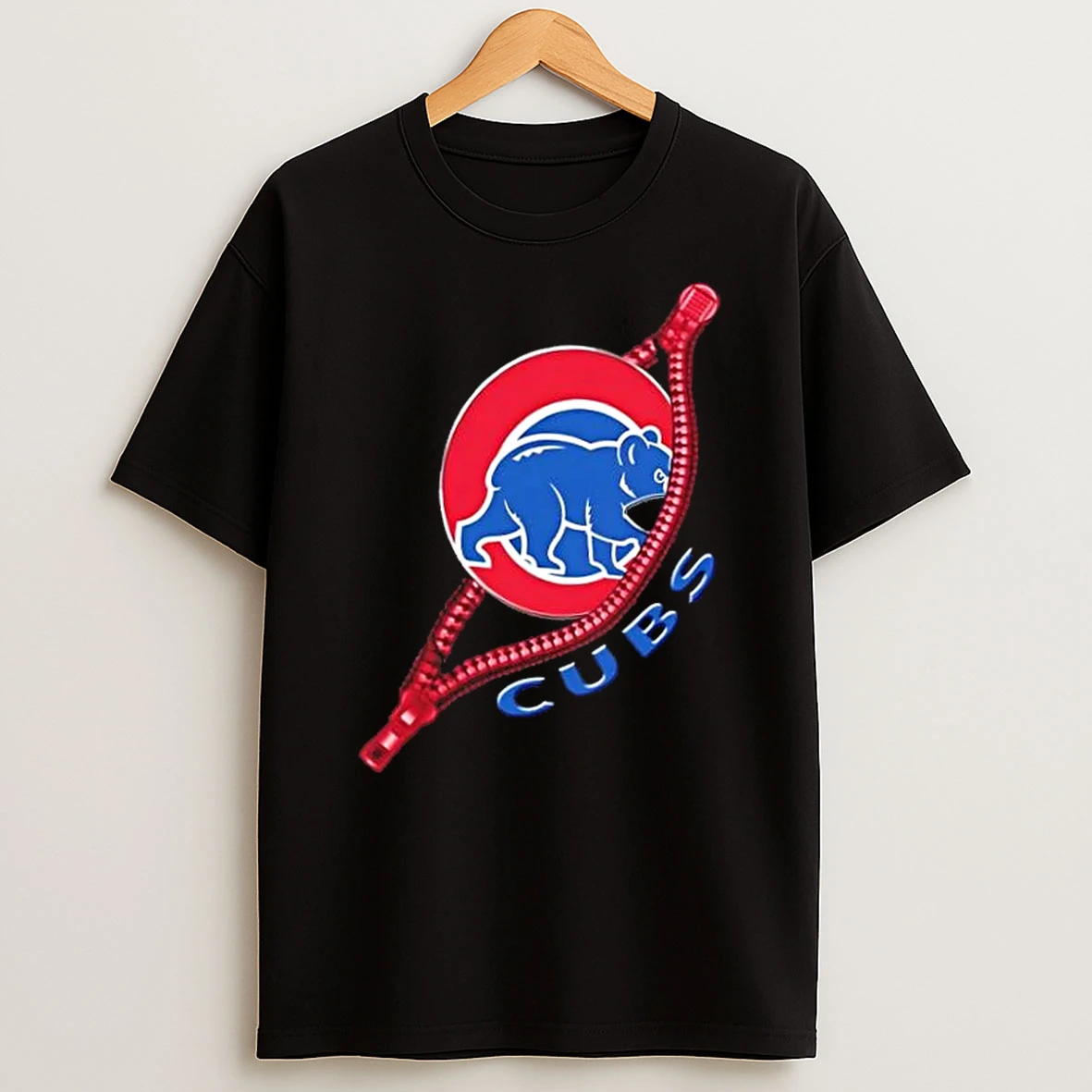 Zipper X Chicago Cubs Baseball Logo Shirts