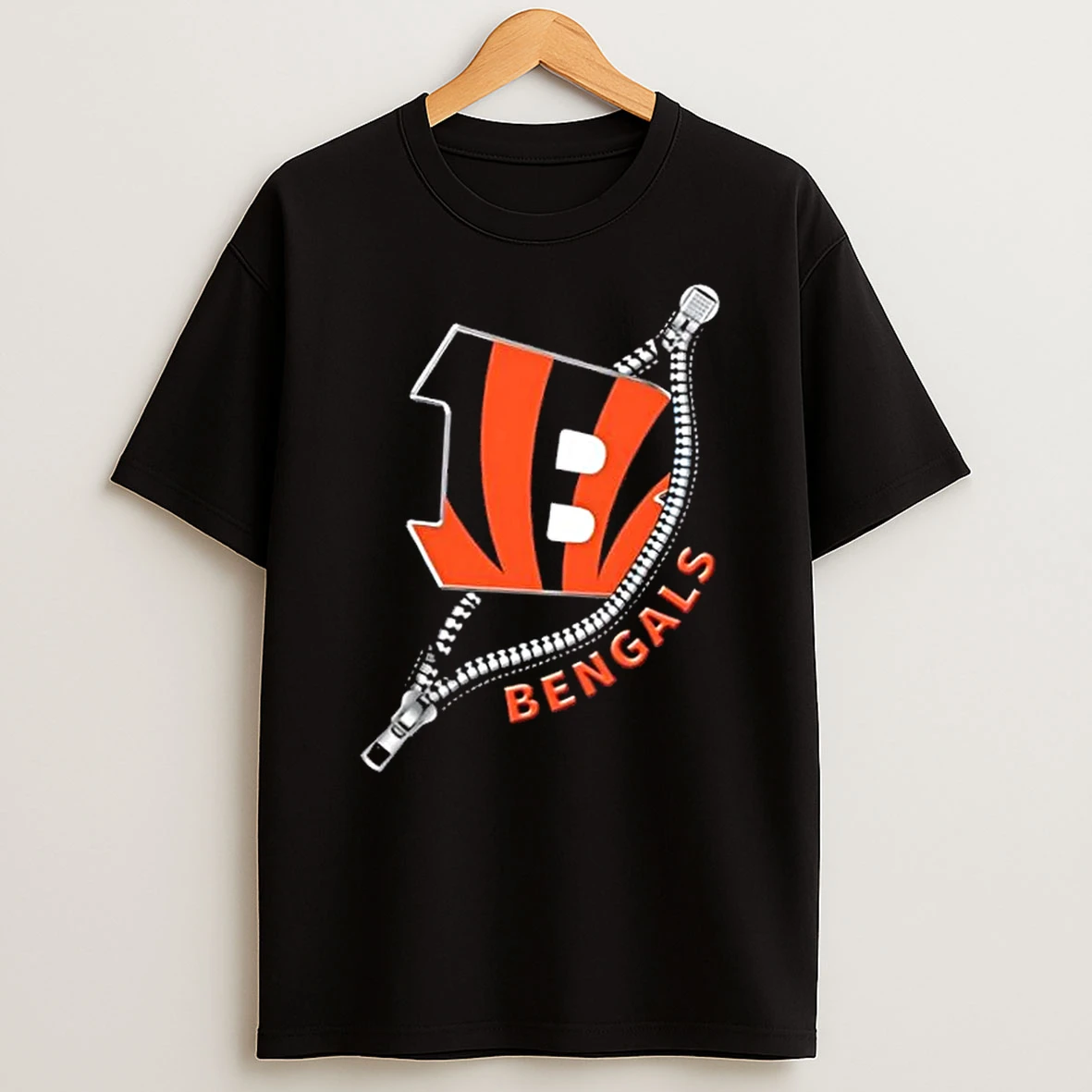 Zipper X Cincinnati Bengals Football Logo Shirts