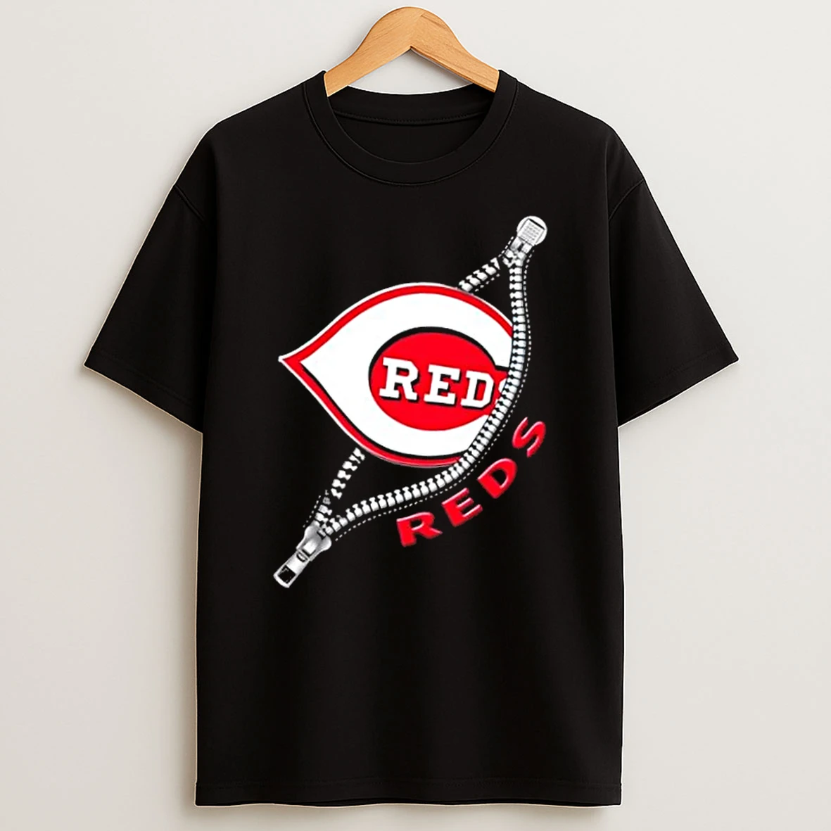Zipper X Cincinnati Reds Baseball Logo Shirts