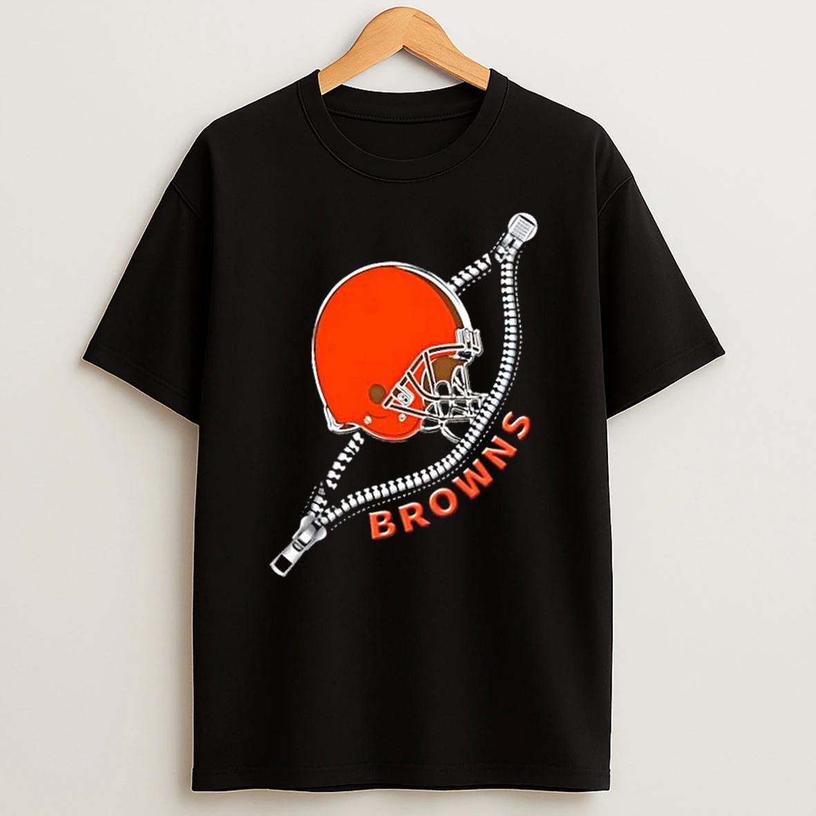 Zipper X Cleveland Browns Football Logo Shirts