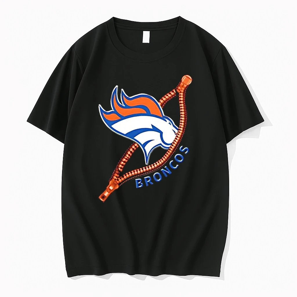 Zipper X Denver Broncos Football Logo Shirts
